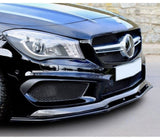 Maxton Design Gloss Black Maxton Design Front Splitter V.2 Mercedes CLA 45 AMG C117 (Preface) ME-CLA-117-AMG-FD2G