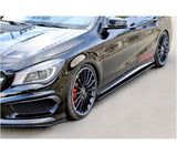 Maxton Design Gloss Black Maxton Design Side Skirts Diffusers Mercedes CLA 45 AMG C117/A45 AMG W176 (Preface) ME-CLA-117-AMG-SD1G