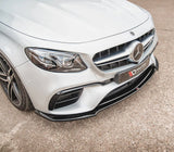 Maxton Design Gloss Black Maxton Design Front Splitter V.1 Mercedes-Benz E63 AMG Estate/Sedan S213/W213 ME-E-213-63-ES-FD1G
