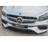 Maxton Design Gloss Black Maxton Design  Front Splitter V.2 Mercedes-Benz E63 AMG Estate/Sedan S213/W213 ME-E-213-63-ES-FD2G