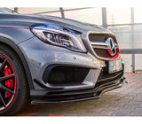 Maxton Design Gloss Black Maxton Design Front Splitter Mercedes-Benz GLA 45 AMG SUV (X156) Preface ME-GLA-156-AMG-FD1G