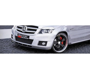 Maxton Design Gloss Black Maxton Design Front Splitter Mercedes GLK W204 (For Standard Bumper) ME-GLK-204-FD1G