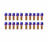 Mevius Hex Lug Bolt M14 X 1.50 Ball 40MM Blue Neon | 40612UNR