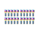 Mevius Hex Lug Bolts M14x1.50 Cone 27mm Chrome Neon | 40601N