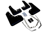Rallyarmor 2015+ MKVII VW Golf R Mud Flaps Blue Logo | MF40-UR-BLK/BL