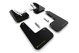 RallyArmor Black Mudflap Light Green Logo - MK8 GTI / Golf R | MF80-UR-BLK/CGN