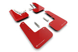 RallyArmor Red Mudflap White Logo - MK8 GTI / Golf R | MF80-UR-RD/WH