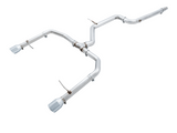 AWE Tuning Track Edition Non-Resonated with Chrome Silver Tips AWE Tuning Mk7 Jetta GLI Exhaust System 3020-22034