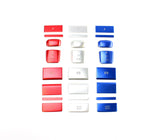 Aftermarket Billet Styled Interior Switch Cover Kit - VW / Mk8 GTI / Golf R (DSG)