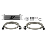 Mishimoto Non-Thermostatic - Silver Oil Cooler 10-Row Universal Fitment by Mishimoto MMOC-U