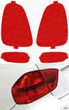 Lamin-X Red Lamin-X Mini Cooper (07-10) Tail Light Covers with Side Marker MN207R