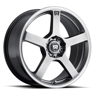Motegi Racing 15x6.5 / 4x100/4x114.3 et40 / cb72.56 Motegi MR116 FS5 15" 4x100/4x114.3 Dark Silver Machined Flange MR11656598440