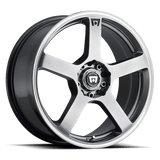 Motegi Racing 15x6.5 / 4x100/4x114.3 et40 / cb72.56 Motegi MR116 FS5 15" 4x100/4x114.3 Dark Silver Machined Flange MR11656598440