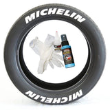 Tire Stickers 4 OF EACH / RED / 14"-16" / 1.25" Tire Stickers - MICHELIN - Temporary MIC-1416-125-4-R-T