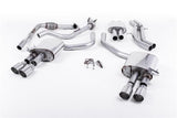Milltek 2.5" Resonated Cat-back Exhaust (Polished Quad GT-100 Tips) Milltek 2.5" Valved Resonated Cat Back Exhaust - Audi B9 S4 | S5 | 3.0T SSXAU640