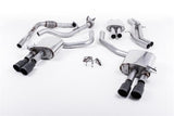 Milltek 2.5" Resonated Cat-back Exhaust (Polished Quad GT-100 Tips) Milltek 2.5" Valved Resonated Cat Back Exhaust - Audi B9 S4 | S5 | 3.0T SSXAU640