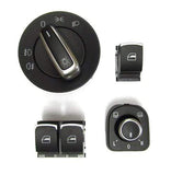 FAW Interior Switch Kit w/Chrome Trim (4-pcs) | Mk5 2-door