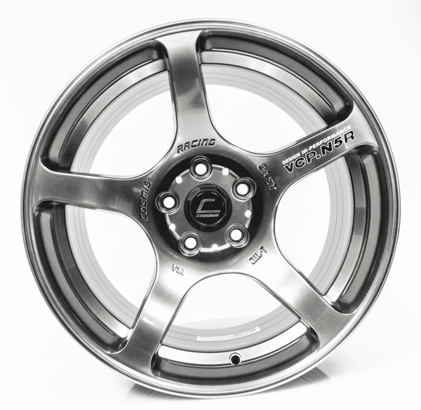 Cosmis Racing N5R Hyper Black Wheel 18x9 +15mm 5x114.3 | N5R-1890-15-5x114.3-HB