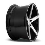 Niche 20X8.5 et34 / 5X112 / cb66.56 Niche Cast Milan 20" 5x112 Gloss Black Brushed M1242085F8+34