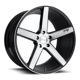Niche 20X8.5 et34 / 5X112 / cb66.56 Niche Cast Milan 20" 5x112 Gloss Black Brushed M1242085F8+34