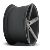 Niche Niche 1PC M134 Milan 22" 5x130 Matte Black Machined w/ Double Dark Tint
