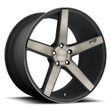 Niche 22x10 et50 / 5x130 / cb71.5 Niche 1PC M134 Milan 22" 5x130 Matte Black Machined w/ Double Dark Tint M134220030+50