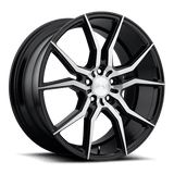 Niche 19X9.5 et35 / 5X120 / cb72.56 Niche Cast Ascari 19" 5x120 Gloss Black Brushed M166199521+35