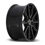 Niche Niche Cast Gemello 20" 5x115 Gloss Machined Double Dark Tint