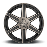 Niche Niche Cast Carina 20" 5x115 Matte Machined Double Dark Tint