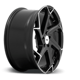 Niche Niche Cast Flash 20" 5x115 Gloss Black Brushed