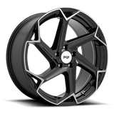 Niche Niche Cast Flash 20" 5x115 Gloss Black Brushed