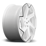 Niche Niche 1PC M257 Flash 20" 5x112 Gloss White w/ Black