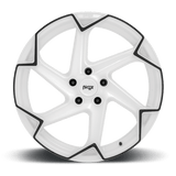 Niche Niche 1PC M257 Flash 20" 5x112 Gloss White w/ Black