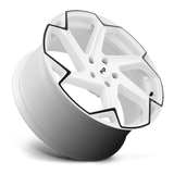Niche Niche Cast Flash 20" 5x120 Gloss White W/ Black