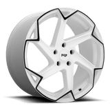 Niche Niche Cast Flash 20" 5x114.3 Gloss White W/ Black