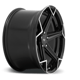 Niche Niche Cast Arrow 20" 5x115 Gloss Black Brushed