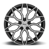 Niche Niche Cast Mazzanti 20" 5x120 Gloss Black Brushed Face