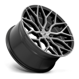 Niche 22X10.0 et30 / 5X130 / cb84.1 Niche Cast Mazzanti 22" 5x130 Gloss Black Brushed Face M262220046+30