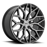 Niche Niche Cast Mazzanti 22" 5x120 Gloss Black Brushed Face