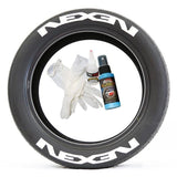 Tire Stickers 4 OF EACH / White / 14-21" / .75" Tire Stickers - NEXEN - Permanent NEXEN-075-4-PM-1