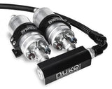 Nuke Performance 4-Port Fuel Log Collector for Dual Bosch 044 Fuel Pumps | NUK-10010202