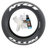 Tire Stickers 4 OF EACH / BLUE / 14"-16" / 1.25" Tire Stickers - NITTO NT01 - Temporary NIT01-1416-125-4-B-T