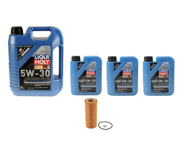 Oil Service Kit - Liqui Moly Longtime High Tech 5w-30 - BMW M57 3.0L