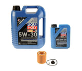 Oil Service Kit Liqui Moly Longtime High Tech 5w-30 - N20 RWD with Plastic Oil Pan