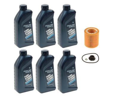 Oil Service Kit Genuine BMW Oil  5w-30 - N20 RWD with Plastic Oil Pan
