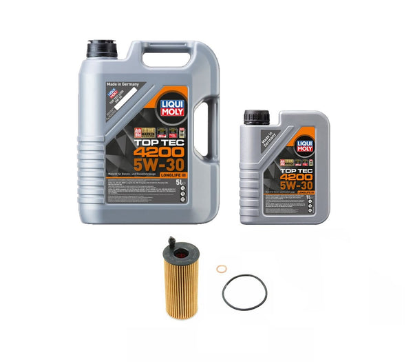 Oil Service Kit - Liqui Moly TOP TEC 4200 SAE 5W-30 - BMW N47 2.0L