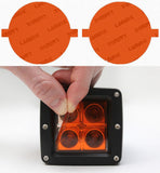 Lamin-X Amber Lamin-X Porsche Cayenne (07.5-10) Fog Light Covers P110A