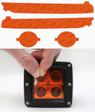 Lamin-X Amber Lamin-X Porsche Cayenne (15-18) Fog Light Covers P127A