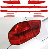 Lamin-X Red Lamin-X Porsche Taycan (2020+ ) Tail Light Covers P243R