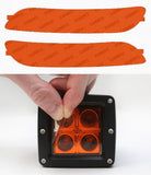 Lamin-X Amber Lamin-X Porsche 911 GT3, RS (07-08) DRL & Turn Signal Covers P606A